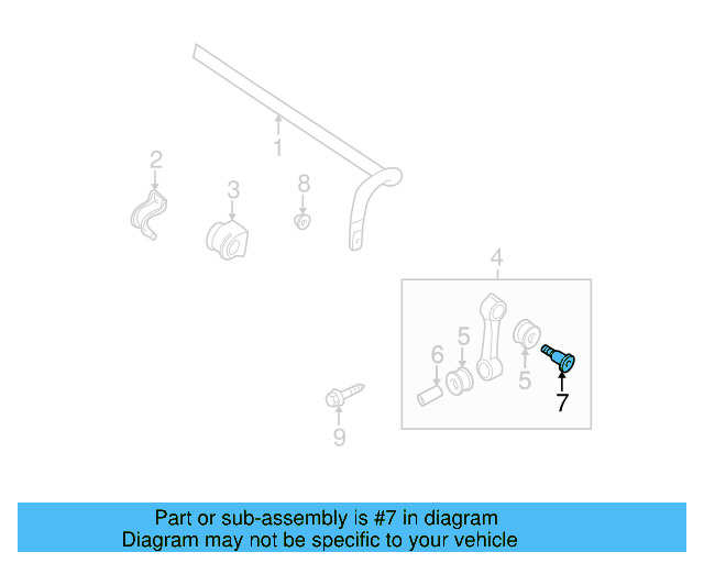 Stabilizer Link Pin WHT-001-902 - View 11