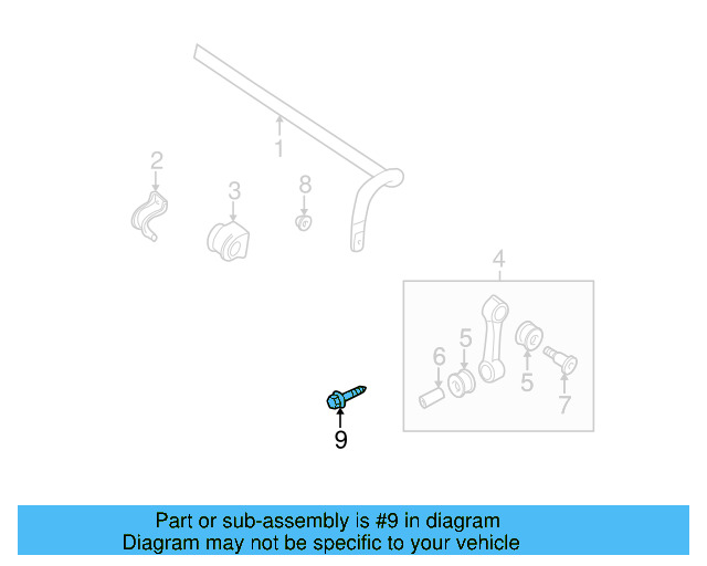 Motor Mount Mount Bolt N-905-969-06 - View 64
