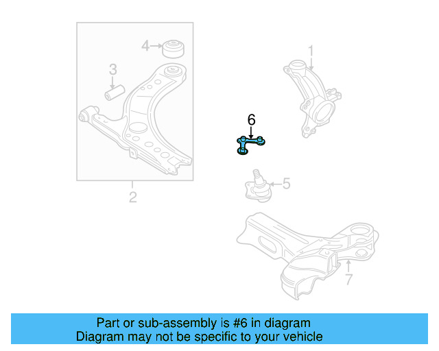 Lower Control Arm Lock Plate 1J0-407-175-B - View 14