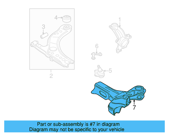 Suspension Cross 1J0-199-313-M - View 7