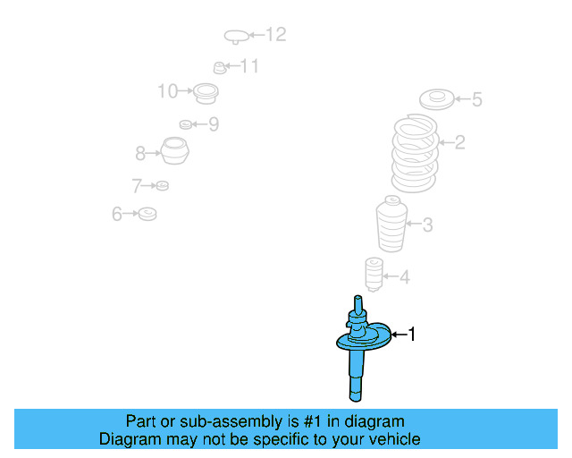 Strut 1J0-413-031-BH - View 7