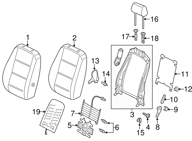 Seat Back Frame Lock Bolt WHT-002-796-B - View 7