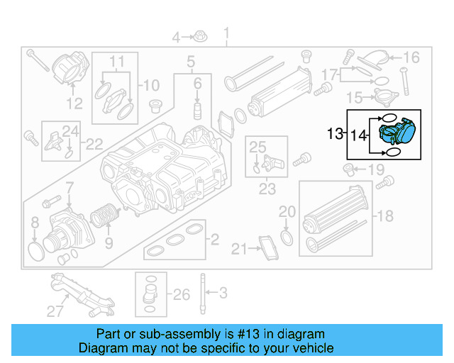 Fuel Injection Throttle Body 03H-133-062-C - View 2
