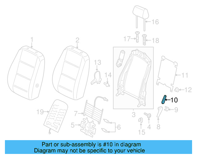 Adjust Handle 5C6-882-252-B-92W - View 9
