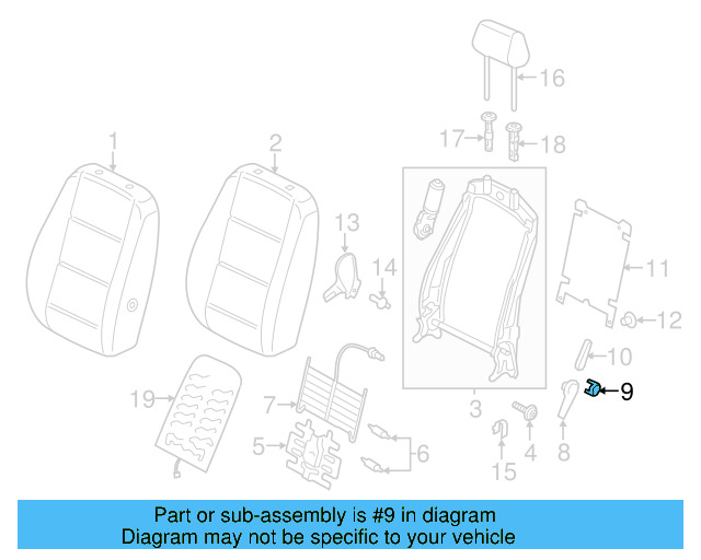 Handle Cap 5C6-881-469-82V - View 8