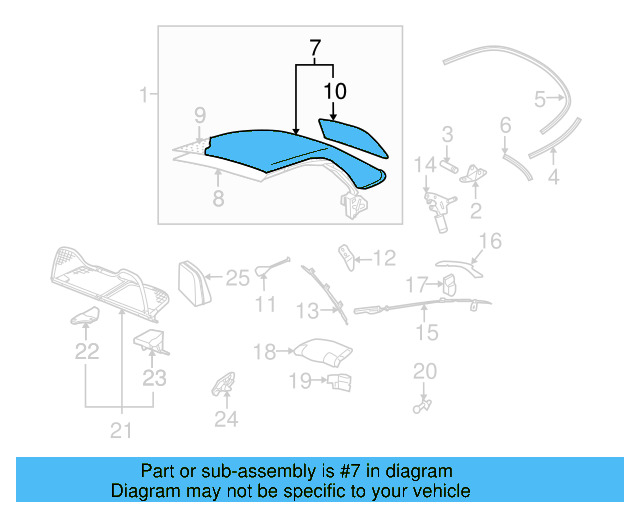 Top Assembly 1Y0-871-022-A-RJK