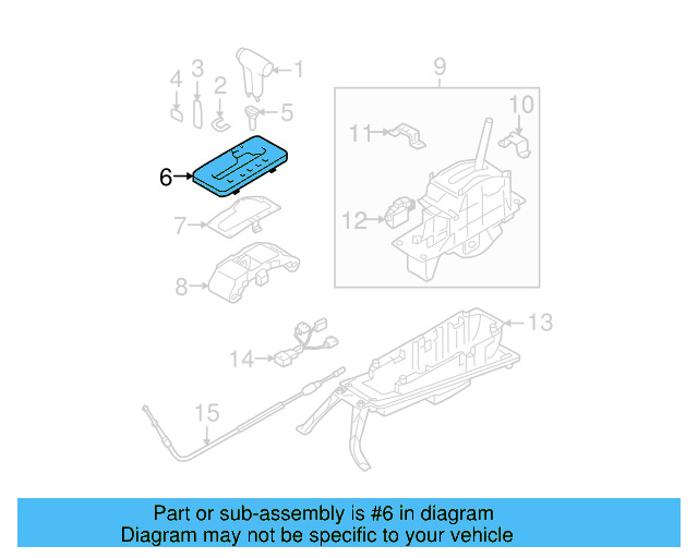 Shift Indicator 7L6-713-607-3X1 - View 2