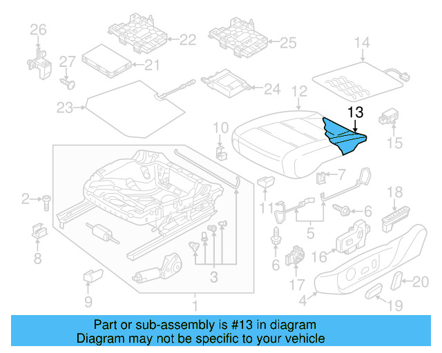 Seat Cushion Pad 561-881-375-G - View 4