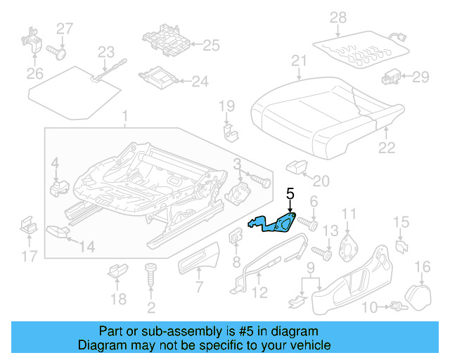 Adjust Lever 561-881-091 - View 3