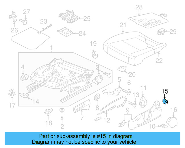 Wheelhouse Trim Grommet 6Q0-867-981 - View 4