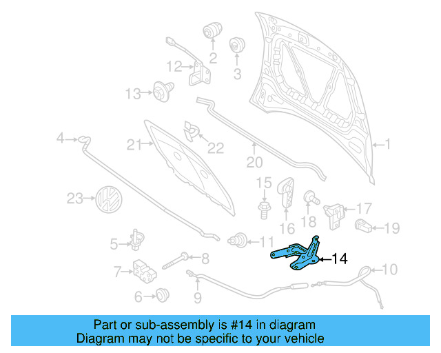 Hinge 5C5-823-301-A - View 4