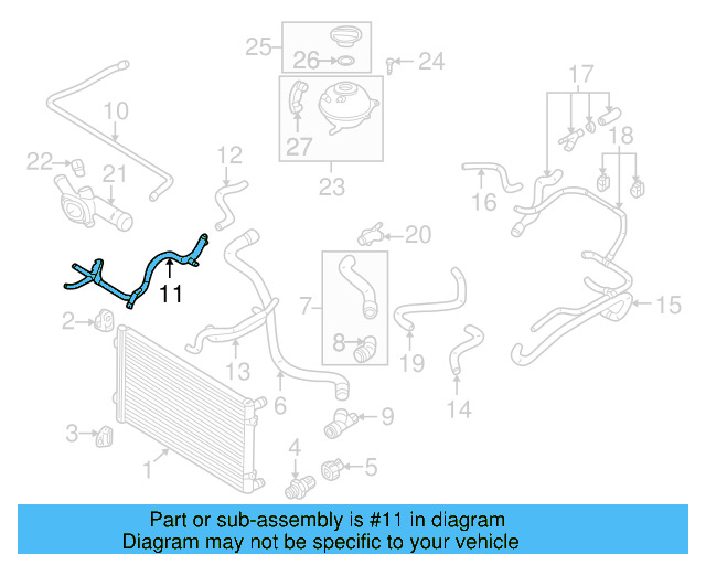 Engine Coolant Pipe 06A-121-065-AR - View 7