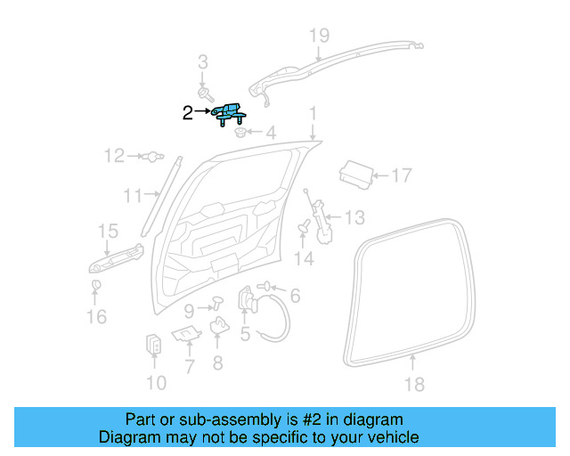 Hinge 7B0-827-301-B - View 2