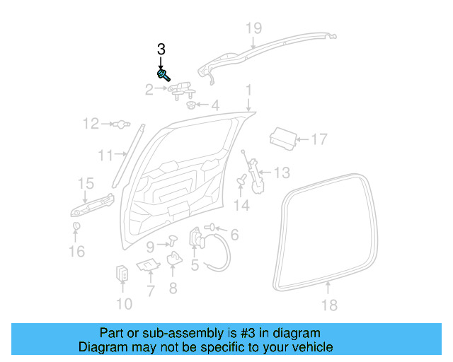 Hinge Bolt WHT-004-336 - View 2
