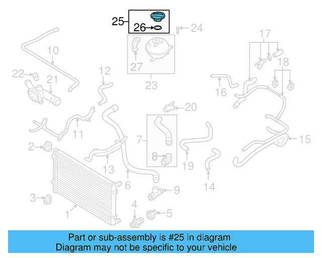 Reservoir Cap 3B0-121-321 - View 58