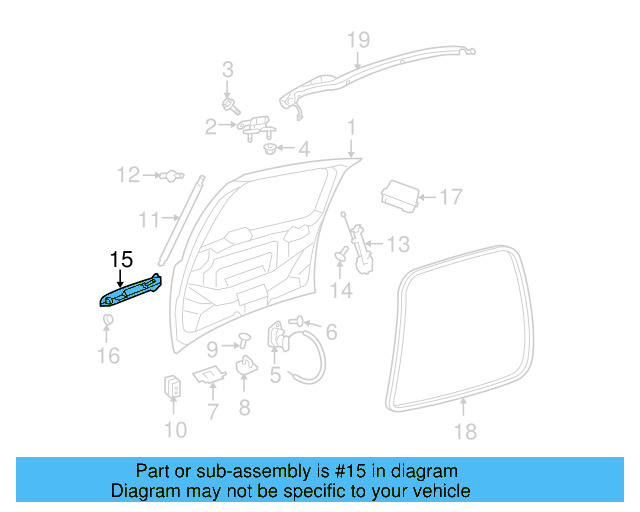 Handle, Outside 7B0-827-213-A - View 3