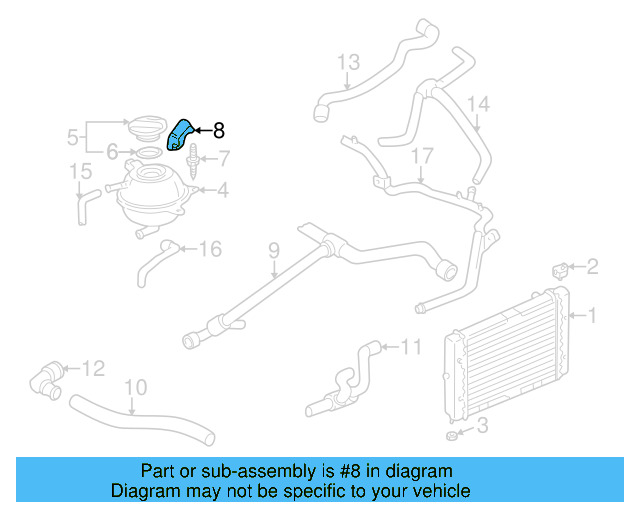 Reservoir Cap 1H0-121-422-D - View 5