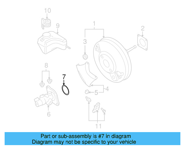 Master Cylinder Gasket 1J0-611-243-A - View 24