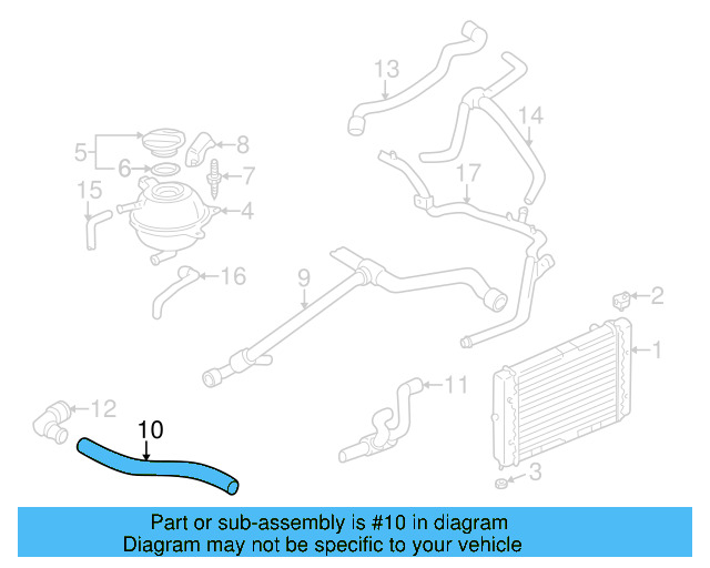 Lower Hose 1H0-121-051-C