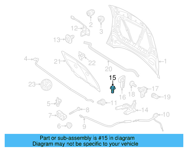 Hinge Bolt N-911-937-01 - View 3