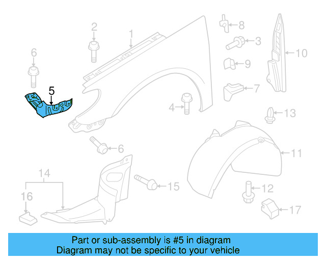 Front Bracket 3C8-821-142 - View 5