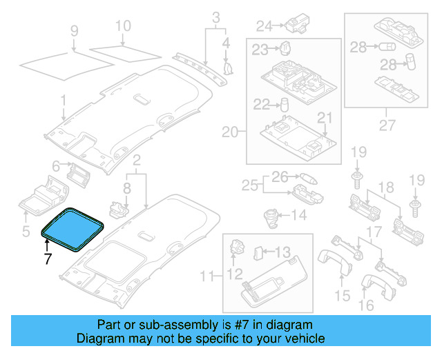 Frame Trim Clip 5G0-867-289-D - View 6