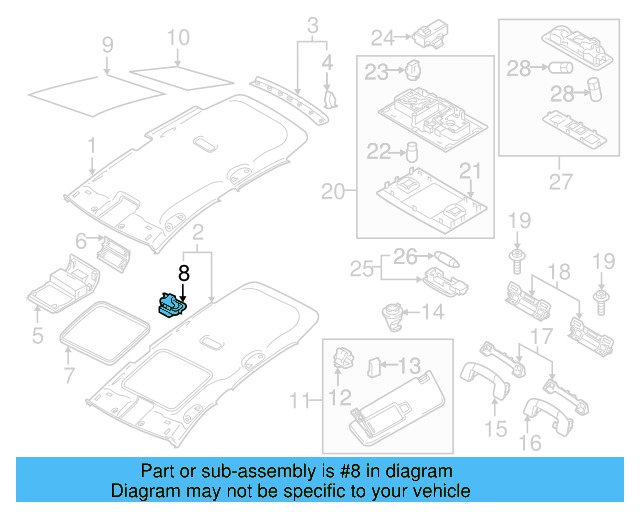 Frame Trim Clip 5G0-867-289-D - View 9