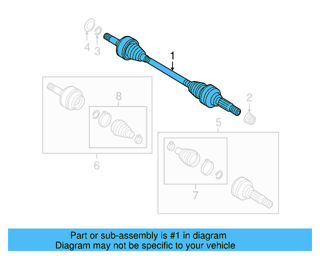 Axle Assembly 7P0-501-201-S - View 2