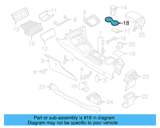 Console Mat 5C6-863-301-82V - View 16