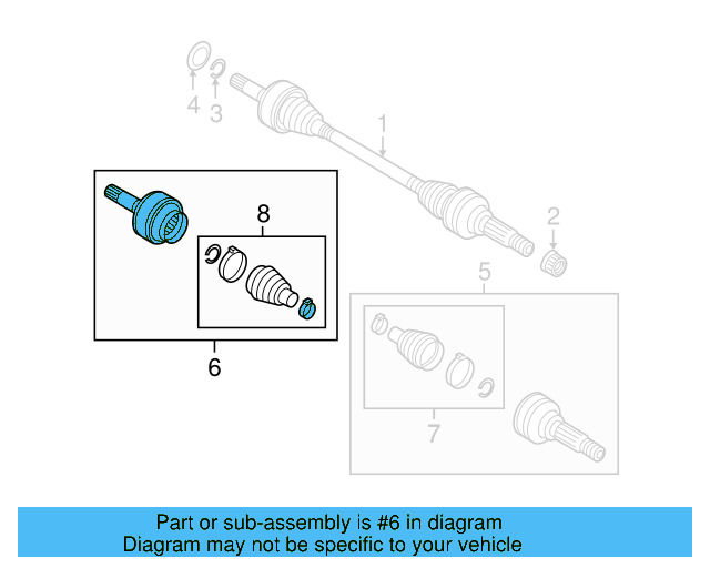 Inner Joint 7P0-598-103-G