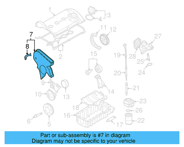 Engine Timing Cover 06A-109-108-K - View 2