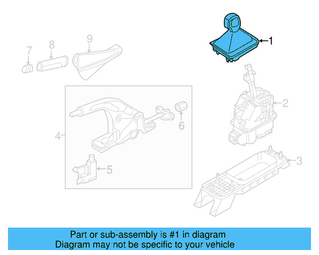 Shift Knob 5G1-713-203-M-UMF - View 6