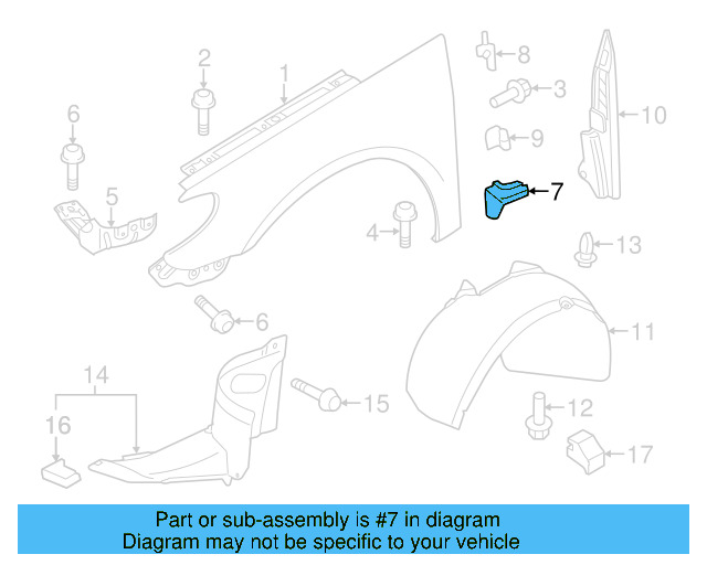 Lower Bracket 3C8-810-334 - View 4