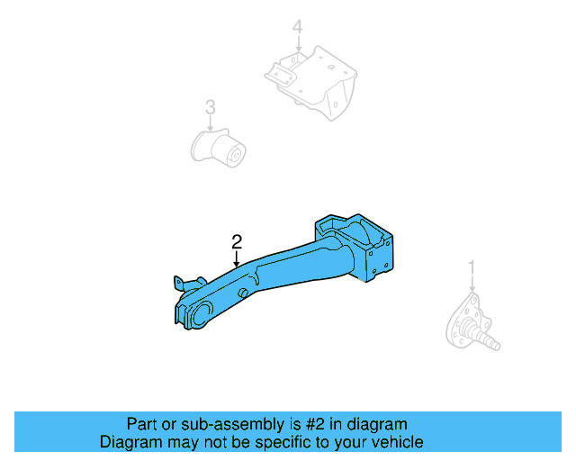 Axle Beam 1H0-500-051-S - View 4
