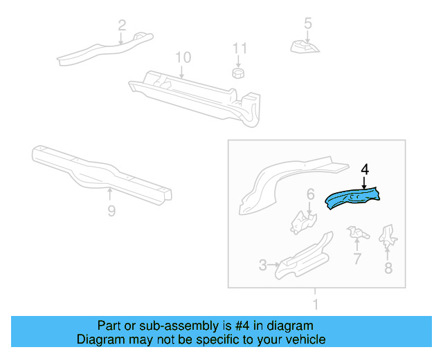 Axle Beam Bracket 1H0-501-544