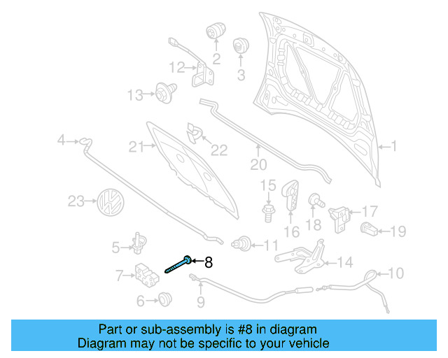 Lock & Switch Bolt WHT-000-425 - View 11