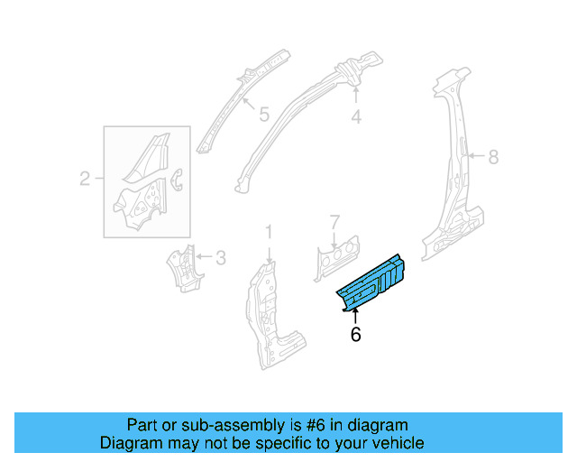 Rocker Reinforced 1K3-810-608-A - View 9