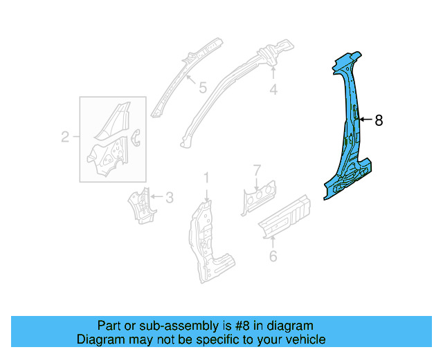 Center Pillar Reinforced 1K4-809-220-A