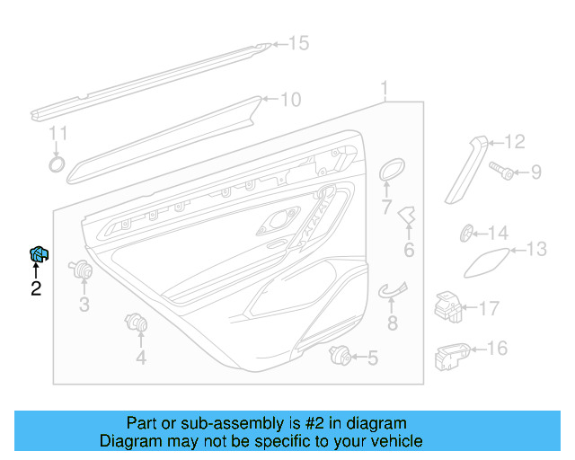 Door Trim Panel Retainer Clip 5G0-868-563 - View 81