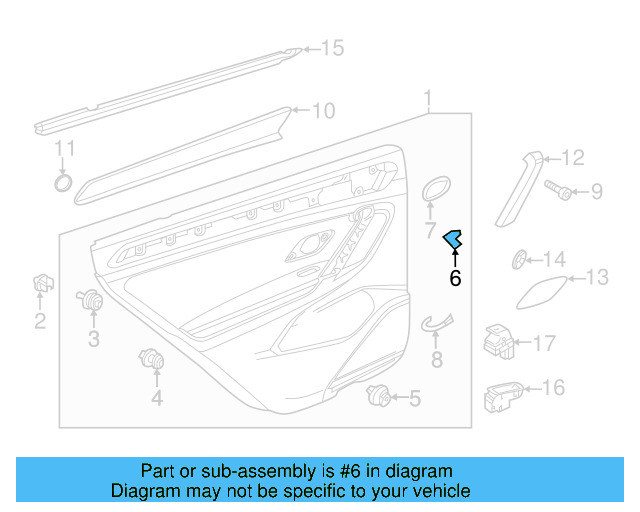 Door Trim Panel Retainer Clip 5G0-868-563 - View 53
