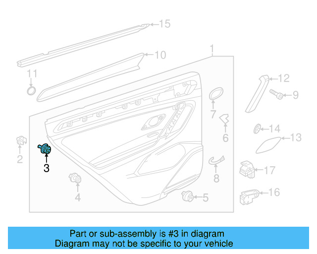 Door Trim Panel Retainer Clip 5G0-868-563 - View 52