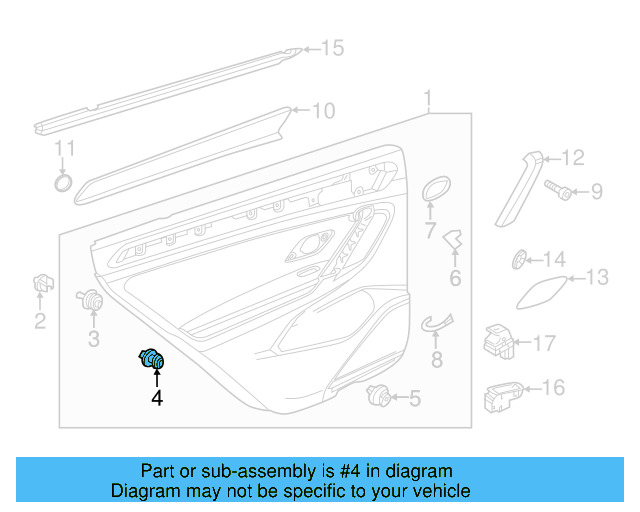 Side Trim Rivet N-911-585-01 - View 14