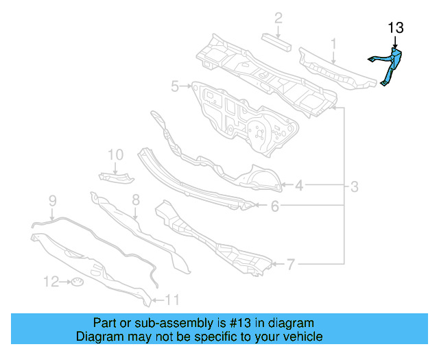 Column Support 1C1-805-457-A - View 7