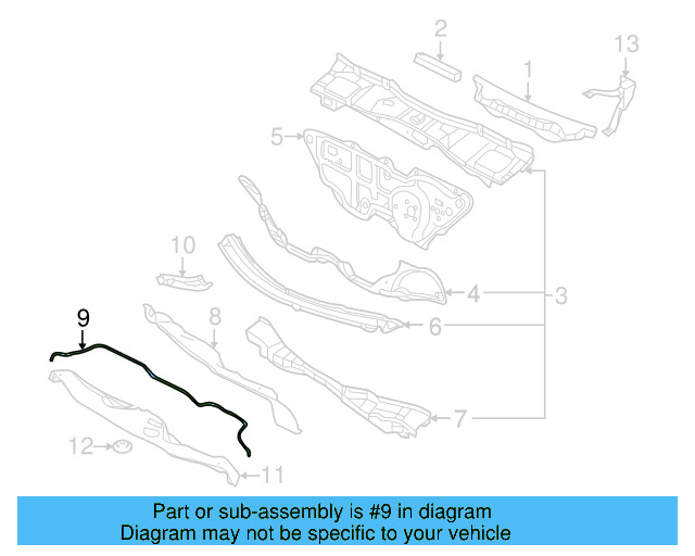 End Plate Gasket 1C0-819-142 - View 15