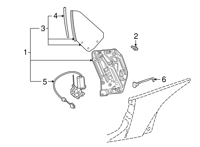 Window Regulator 1Y0-847-275-C - View 3