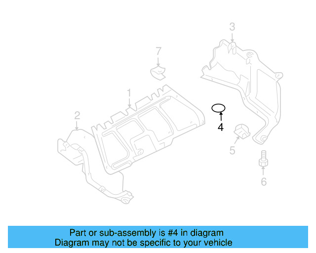 Floor Pan Heat Shield Clip 441-863-987-B - View 51