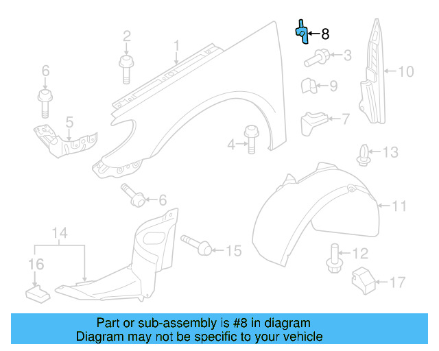 Fender Liner U N-909-591-01 - View 150