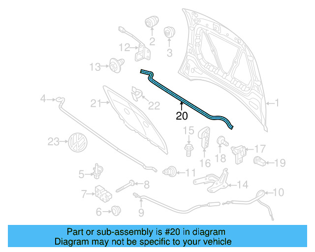 Seal To Cowl 5C5-823-723-A - View 3