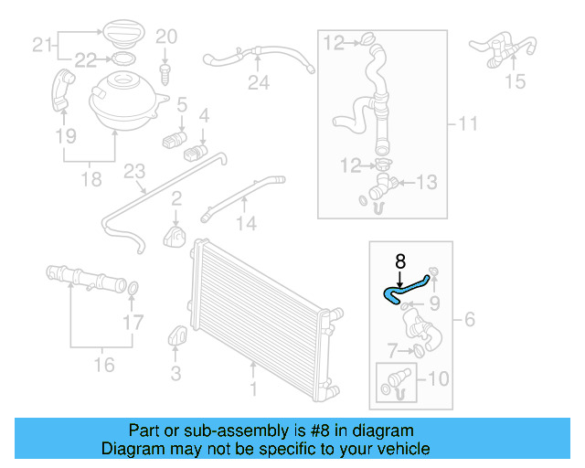 Connector Hose 1J0-121-447-K - View 4