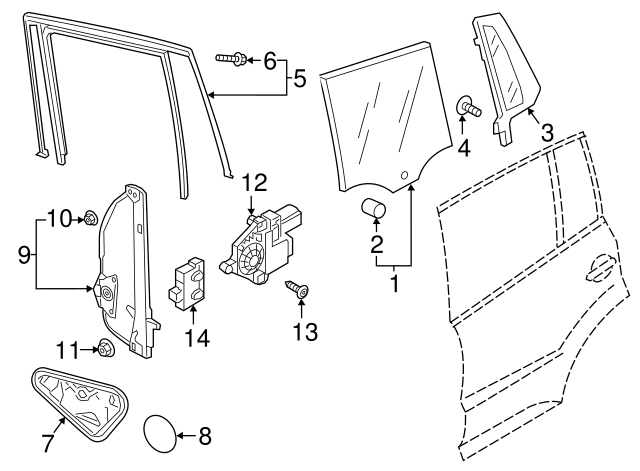 Window Channel Clip 5G0-837-732-A
